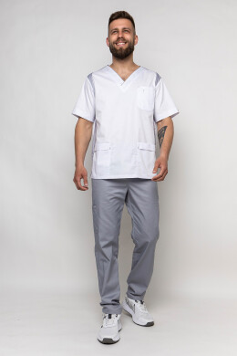 Suit Manhattan with trousers Praktik. White/smoke (5437017) Suit Manhattan with trousers Praktik. White/smoke (5437017) фото 2