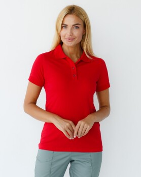 Medical polo for women red 147-434-677 (6613399) Medical polo for women red 147-434-677 (6613399) фото 6