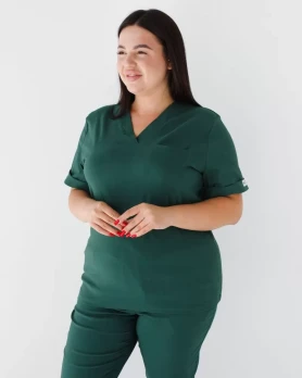 Медицинский костюм женский Марсель зеленый +SIZE 499-350-708 (6637764) Медицинский костюм женский Марсель зеленый +SIZE 499-350-708 (6637764) фото 3