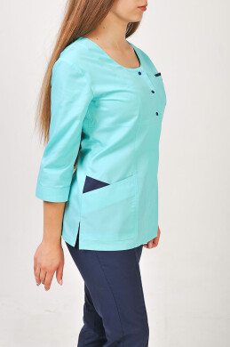 Flamingo+ Br. skinny suit. COTTON. Menthol / dark blue (544696) Flamingo+ Br. skinny suit. COTTON. Menthol / dark blue (544696) фото 4