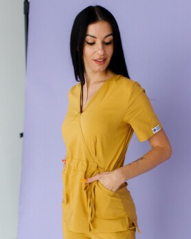 Медицинский костюм женский Рио горчичный 135-395-715 (6613269) Медицинский костюм женский Рио горчичный 135-395-715 (6613269) фото 3