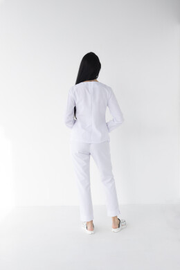 Women's medical suit Jacqueline white (Viscose “Elite”) 440-324-927 (6624466) Women's medical suit Jacqueline white (Viscose “Elite”) 440-324-927 (6624466) фото 4