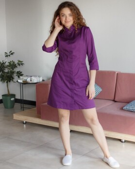 Medical gown for women Sakura purple 160-335-678 (6613580) Medical gown for women Sakura purple 160-335-678 (6613580) фото 1