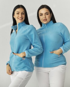 Medical sweatshirt women's fleece Dakota blue 406-333-842 (6613448) Medical sweatshirt women's fleece Dakota blue 406-333-842 (6613448) фото 4