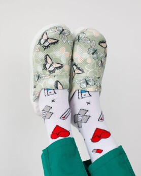 Взуття медичне сабо Butterfly green з підошвою AirMax 352-350-899 (6613192) Взуття медичне сабо Butterfly green з підошвою AirMax 352-350-899 (6613192) фото 2