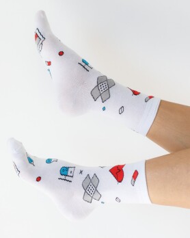 Medical socks with Hospital print 143-324-872 (6613890) Medical socks with Hospital print 143-324-872 (6613890) фото 3