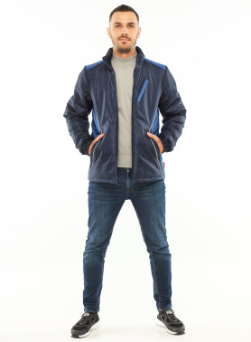 Demi-season jacket - blue and electric blue (180028) Demi-season jacket - blue and electric blue (180028) фото 1