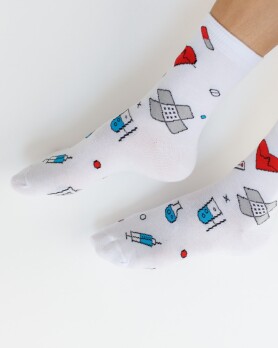 Medical socks with Hospital print 143-324-872 (6613890) Medical socks with Hospital print 143-324-872 (6613890) фото 4