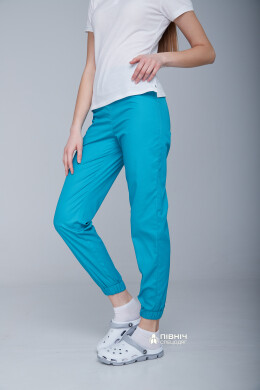 Women's medical trousers "Monica" turquoise (3399116) Women's medical trousers "Monica" turquoise (3399116) фото 7