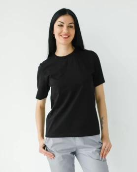 Medical basic T-shirt for women black 498-321-924 (6637744) Medical basic T-shirt for women black 498-321-924 (6637744) фото 1