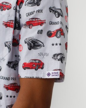 Медицинский костюм с принтом мужской Гранит Мото серый/белый 131-408-805 (6613725) Медицинский костюм с принтом мужской Гранит Мото серый/белый 131-408-805 (6613725) фото 4