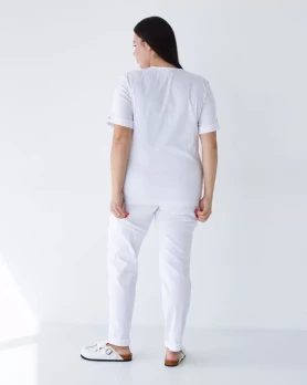 Medical suit for women Marseille white +SIZE 499-324-708 (6637766) Medical suit for women Marseille white +SIZE 499-324-708 (6637766) фото 2