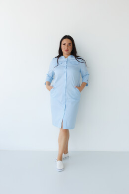 Women's medical gown Valerie azure +SIZE 156-462-677 (6625324) Women's medical gown Valerie azure +SIZE 156-462-677 (6625324) фото 2