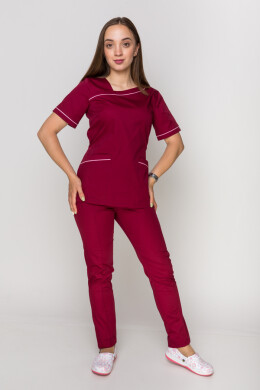 Костюм Монік, жіночий медичний, завужені штани. Марсал (5410152) Костюм Монік, жіночий медичний, завужені штани. Марсал (5410152) фото 13