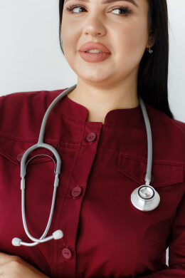 Women's medical gown Valerie Marsala +SIZE 156-326-677 (6625326) Women's medical gown Valerie Marsala +SIZE 156-326-677 (6625326) фото 6