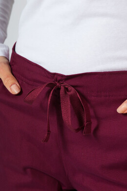 Women's medical trousers straight "Sofia" burgundy (7700302) Women's medical trousers straight "Sofia" burgundy (7700302) фото 3