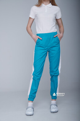 Women's medical trousers "Vanessa" turquoise (3399109) Women's medical trousers "Vanessa" turquoise (3399109) фото 10