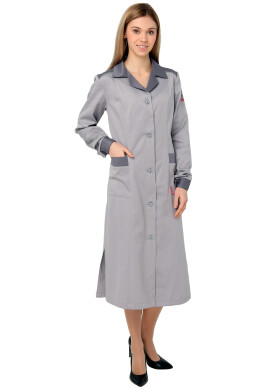 Dressing gown worker female "ALEXANDRA" gray (220444) Dressing gown worker female "ALEXANDRA" gray (220444) фото 1