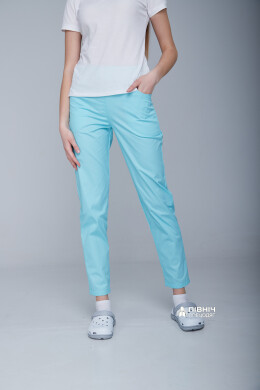 Women's medical trousers "Francesca" cornflower blue (3399113) Women's medical trousers "Francesca" cornflower blue (3399113) фото 3