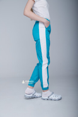 Women's medical trousers "Vanessa" turquoise (3399109) Women's medical trousers "Vanessa" turquoise (3399109) фото 6