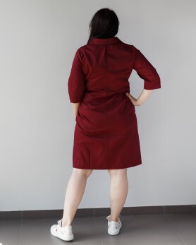 Women's medical gown Sophie Marsala +SIZE 306-326-677 (6625322) Women's medical gown Sophie Marsala +SIZE 306-326-677 (6625322) фото 6