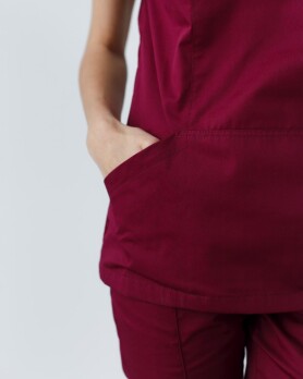 Medical shirt women's Topaz marsala 164-326-705 (6613501) Medical shirt women's Topaz marsala 164-326-705 (6613501) фото 4