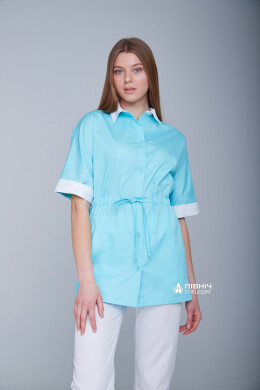 Women's medical blouse "Daria" cornflower-blue (3399130) Women's medical blouse "Daria" cornflower-blue (3399130) фото 7