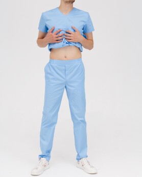 Medical suit for men Milan light blue 134-436-758 (6613734) Medical suit for men Milan light blue 134-436-758 (6613734) фото 3