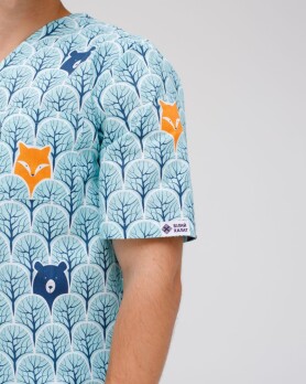 Medical suit with print for men Granite Forest animals white/ turquoise 131-324-768 (6613732) Medical suit with print for men Granite Forest animals white/ turquoise 131-324-768 (6613732) фото 5