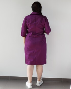 Women's medical gown Sophie purple +SIZE 306-335-677 (6625321) Women's medical gown Sophie purple +SIZE 306-335-677 (6625321) фото 4