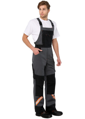 Suit worker "DIESEL" dark gray - semi-overalls and jacket (1282) Suit worker "DIESEL" dark gray - semi-overalls and jacket (1282) фото 5