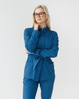 Медицинский костюм женский Монтана синий  332-412-715 (6613290) Медицинский костюм женский Монтана синий  332-412-715 (6613290) фото 3