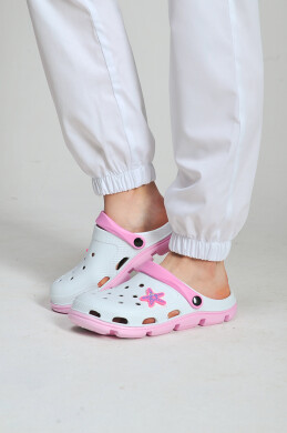 Medical joggers women's white. COTTON (544958) Medical joggers women's white. COTTON (544958) фото 4