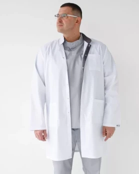 Medical coat for men Amsterdam white-gray 154-366-679 / 154-366-755 (6613822) Medical coat for men Amsterdam white-gray 154-366-679 / 154-366-755 (6613822) фото 4