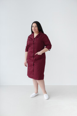 Women's medical gown Sophie Marsala +SIZE 306-326-677 (6625322) Women's medical gown Sophie Marsala +SIZE 306-326-677 (6625322) фото 2