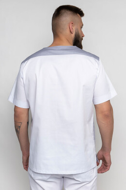 Medical jacket for men Manhattan. White (5437045) Medical jacket for men Manhattan. White (5437045) фото 2