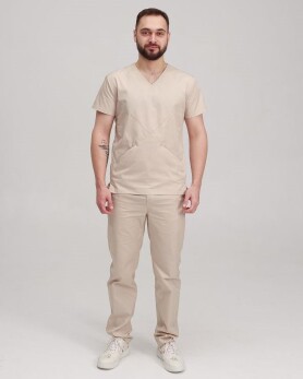 Medical suit for men Milan cream 134-460-708 (6613712) Medical suit for men Milan cream 134-460-708 (6613712) фото 1