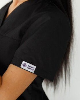 Medical shirt women's Topaz black 164-321-705 / 386-321-705 (6613498) Medical shirt women's Topaz black 164-321-705 / 386-321-705 (6613498) фото 4