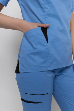 Medical stretch jacket Emelie-stretch. Blue (5437005) Medical stretch jacket Emelie-stretch. Blue (5437005) фото 5