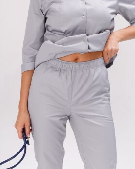 Медицинский костюм женский Элизабет серый 441-328-679 (6613364) Медицинский костюм женский Элизабет серый 441-328-679 (6613364) фото 7