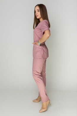 Monique+ Br. skinny suit. COTTON. Ash rose + rose (piping) (5410155) Monique+ Br. skinny suit. COTTON. Ash rose + rose (piping) (5410155) фото 5