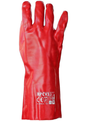 Gloves pvc mbs red (451) Gloves pvc mbs red (451) фото 2