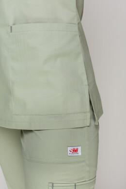 Костюм медицинский Лидия +Бр. Вирджиния. COTTON. Белый / фисташка (5410113) Костюм медицинский Лидия +Бр. Вирджиния. COTTON. Белый / фисташка (5410113) фото 14