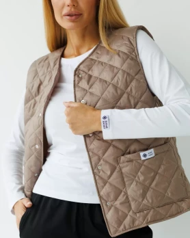 Medical insulated vest for women Oslo mocha 521-421-679 (6637733) Medical insulated vest for women Oslo mocha 521-421-679 (6637733) фото 4