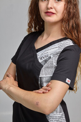 Jacket Marina black / newspaper (545013) Jacket Marina black / newspaper (545013) фото 3