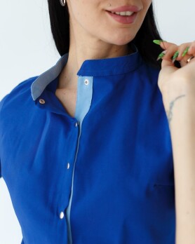 Medical overalls women's Dallas electric with blue stitching 127-334-715 (6613206) Medical overalls women's Dallas electric with blue stitching 127-334-715 (6613206) фото 4