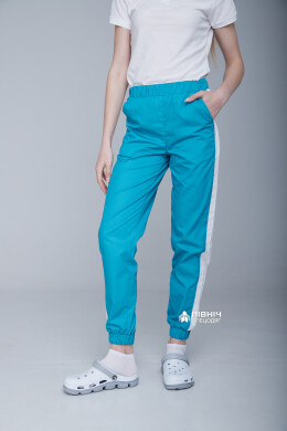 Women's medical trousers "Vanessa" turquoise (3399109) Women's medical trousers "Vanessa" turquoise (3399109) фото 8