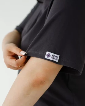 Medical basic T-shirt women's graphite 498-503-924 (6637741) Medical basic T-shirt women's graphite 498-503-924 (6637741) фото 5
