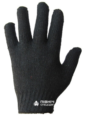 Work gloves with PVC black point (61) Work gloves with PVC black point (61) фото 2