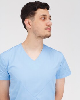 Medical suit for men Milan light blue 134-436-758 (6613734) Medical suit for men Milan light blue 134-436-758 (6613734) фото 5